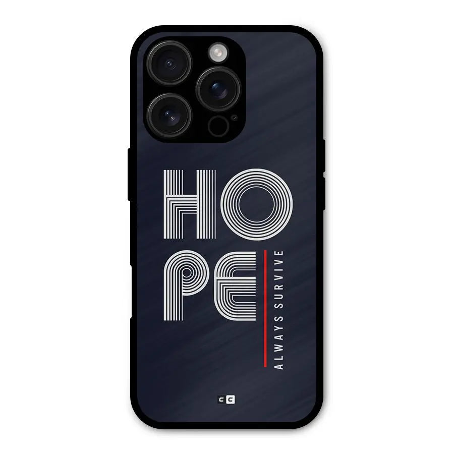 Hope Survives Shockproof Hybrid Protection (Metal + TPU) Back Case Cover CoversCart