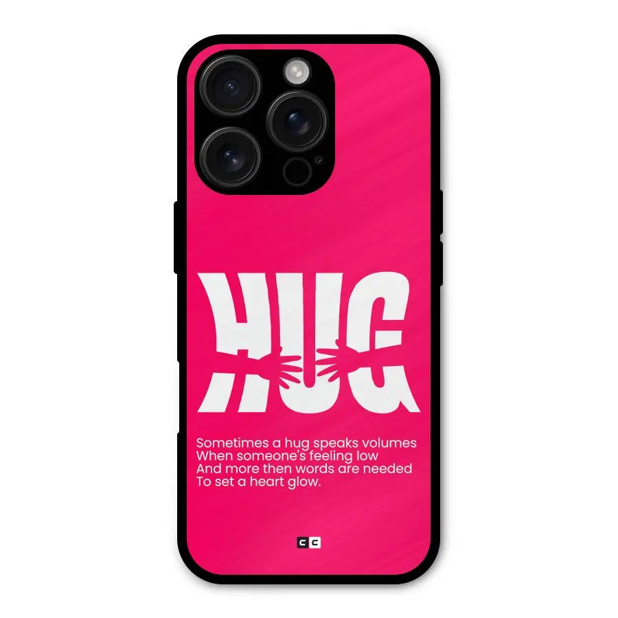 Hug Speaks Shockproof Hybrid Protection (Metal + TPU) Back Case Cover CoversCart