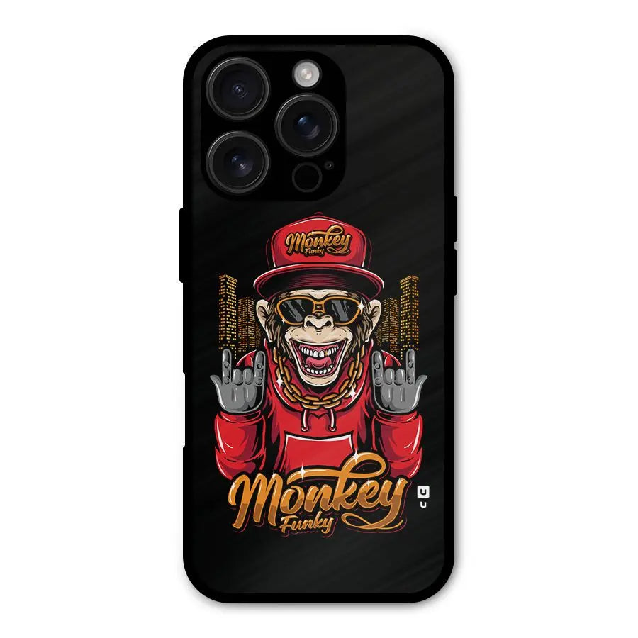 Hunky Funky Monkey Shockproof Hybrid Protection (Metal + TPU) Back Case Cover CoversCart