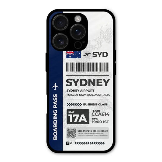 International Boarding Pass Sydney Shockproof Hybrid Protection (Metal + TPU) Back Case Cover CoversCart