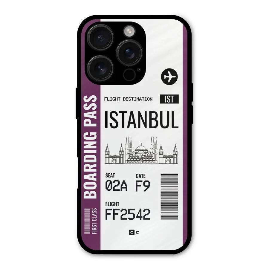 Istanbul Boarding Pass Shockproof Hybrid Protection (Metal + TPU) Back Case Cover CoversCart