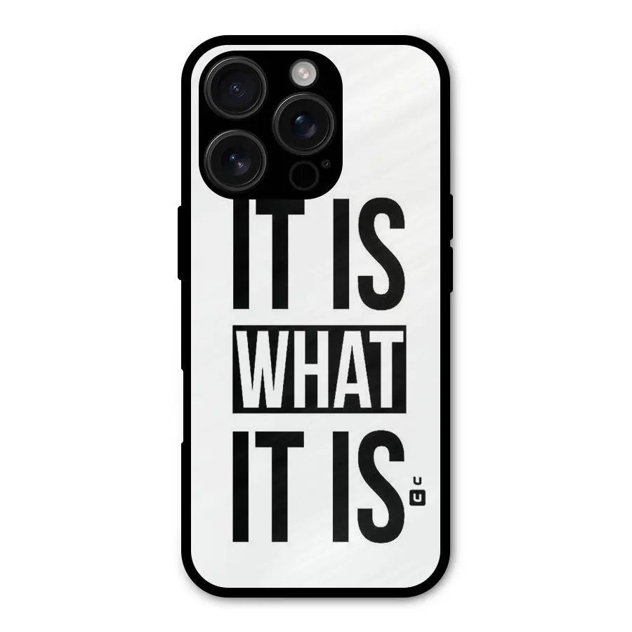 Itis What Itis Shockproof Hybrid Protection (Metal + TPU) Back Case Cover CoversCart
