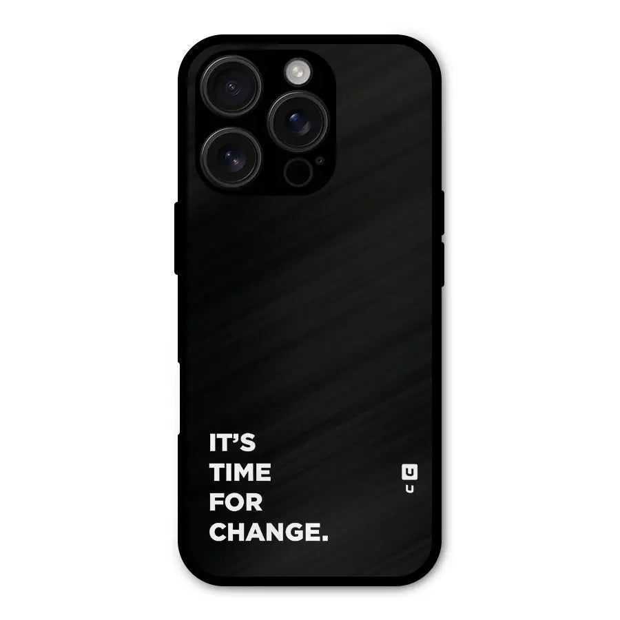 Its Time For Change Shockproof Hybrid Protection (Metal + TPU) Back Case Cover CoversCart