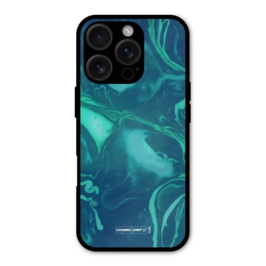 Jazzy Green Marble Texture Shockproof Hybrid Protection (Metal + TPU) Back Case Cover CoversCart