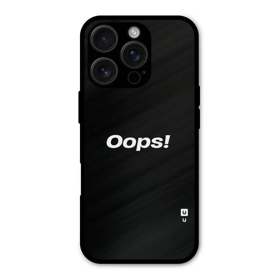 Just Oops Shockproof Hybrid Protection (Metal + TPU) Back Case Cover CoversCart