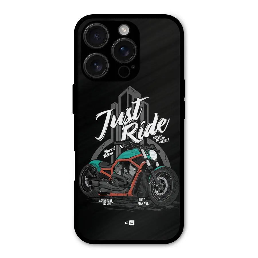 Just Ride Speed Shockproof Hybrid Protection (Metal + TPU) Back Case Cover CoversCart