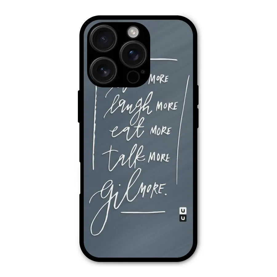 Live Laugh More Shockproof Hybrid Protection (Metal + TPU) Back Case Cover CoversCart