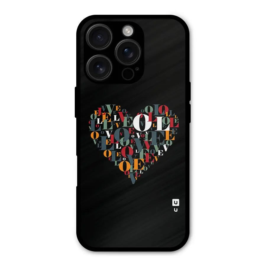 Love Abstract Heart Art Shockproof Hybrid Protection (Metal + TPU) Back Case Cover CoversCart