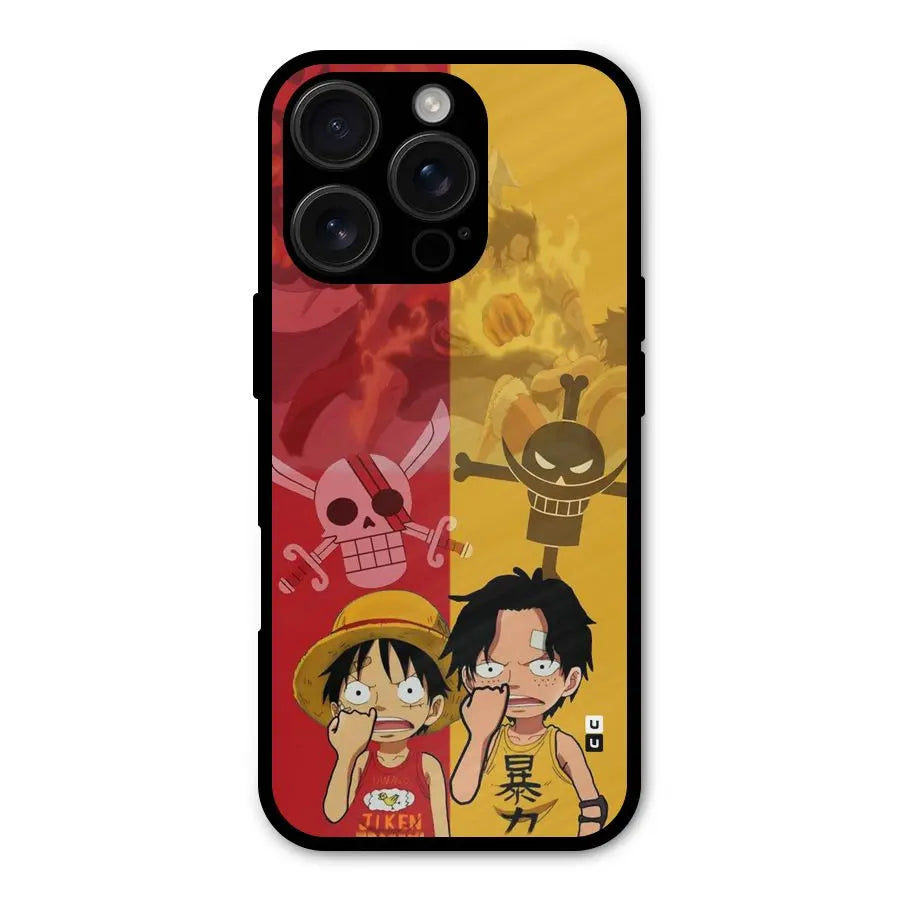 Luffy And Ace Shockproof Hybrid Protection (Metal + TPU) Back Case Cover CoversCart