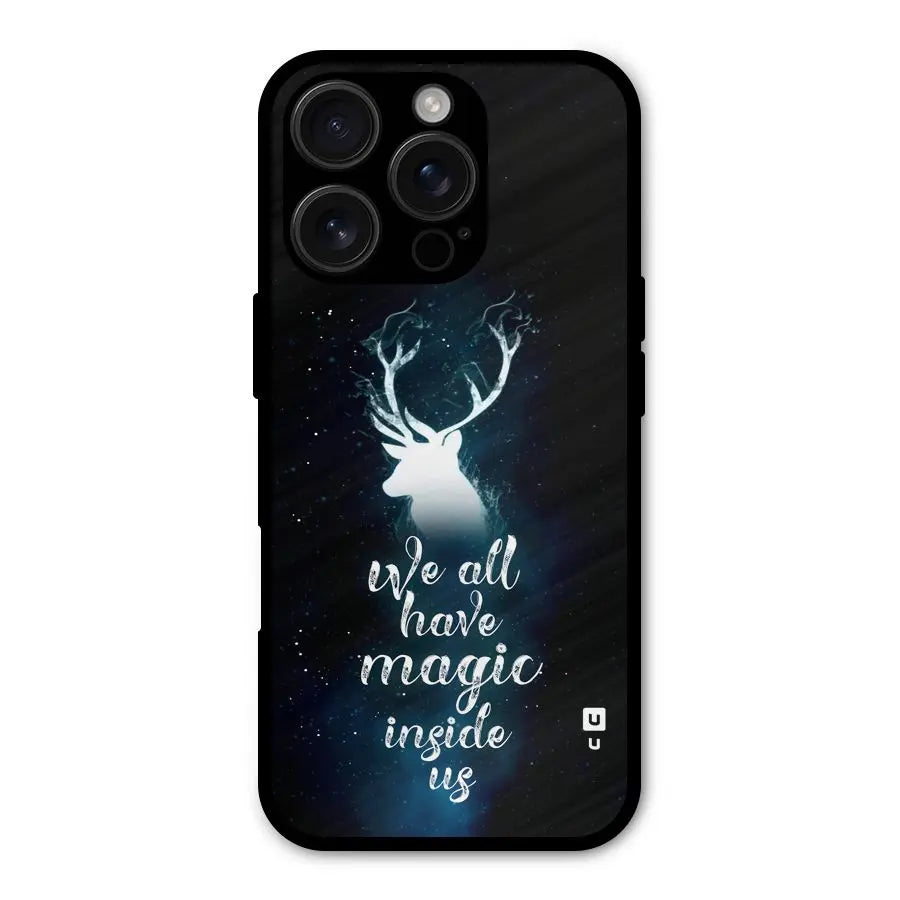 Magic Inside Shockproof Hybrid Protection (Metal + TPU) Back Case Cover CoversCart