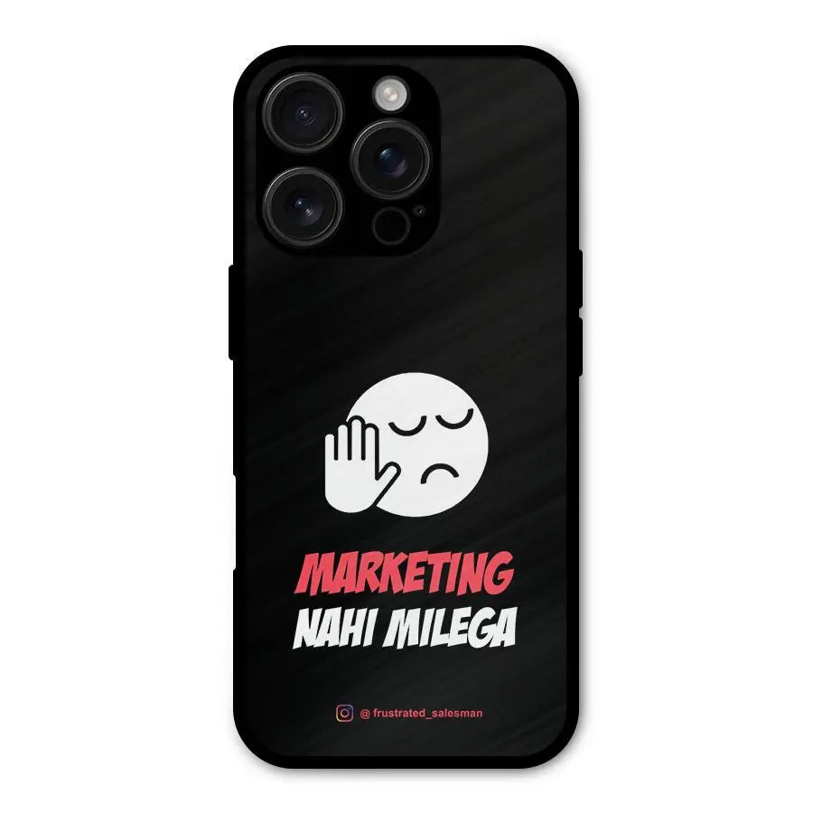 Marketing Nahi Milega Black Shockproof Hybrid Protection (Metal + TPU) Back Case Cover CoversCart