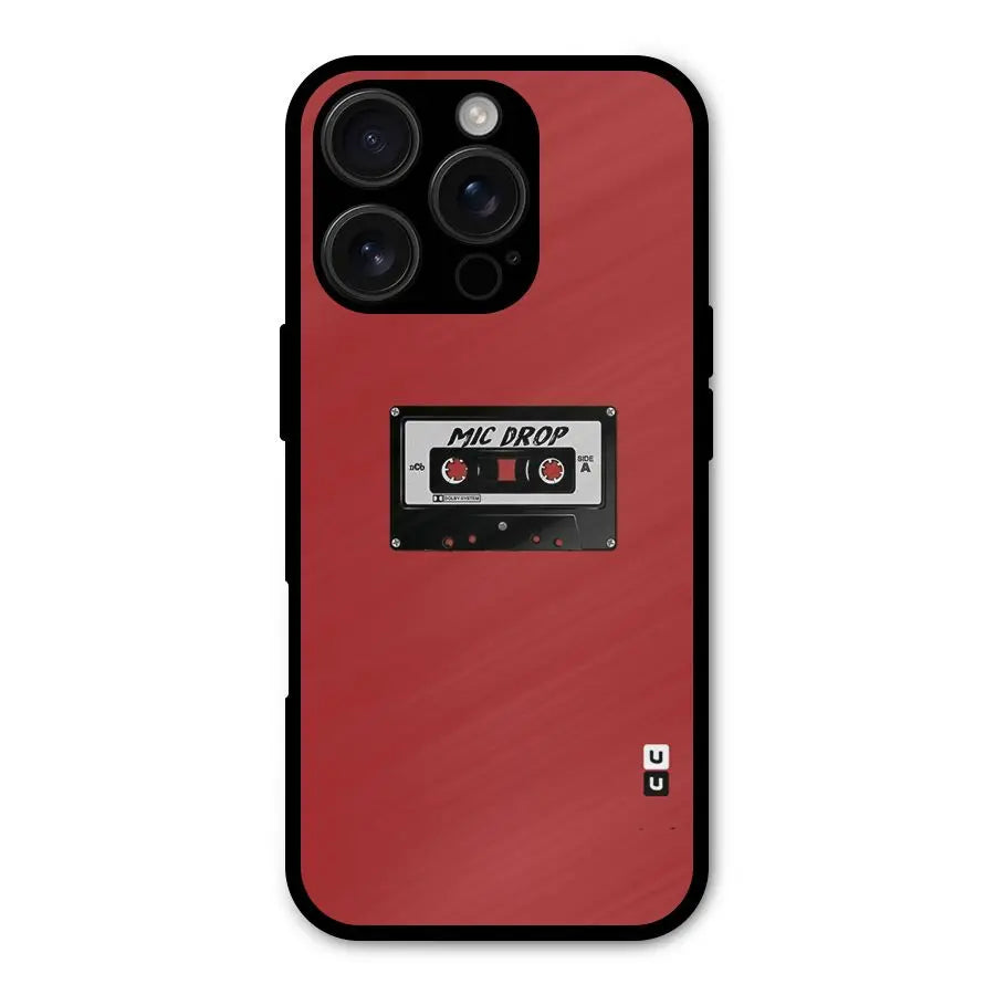 Mic Drop Cassette Minimalistic Shockproof Hybrid Protection (Metal + TPU) Back Case Cover CoversCart