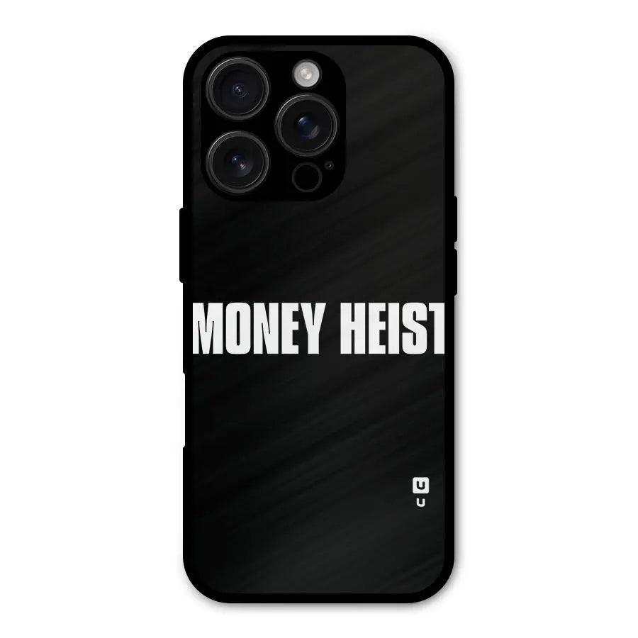 Money Heist Typography Shockproof Hybrid Protection (Metal + TPU) Back Case Cover CoversCart