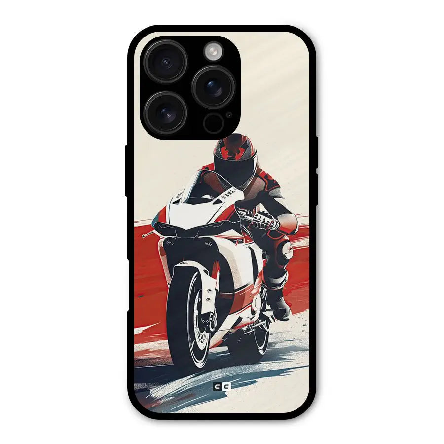 Motosport Rider Shockproof Hybrid Protection (Metal + TPU) Back Case Cover CoversCart