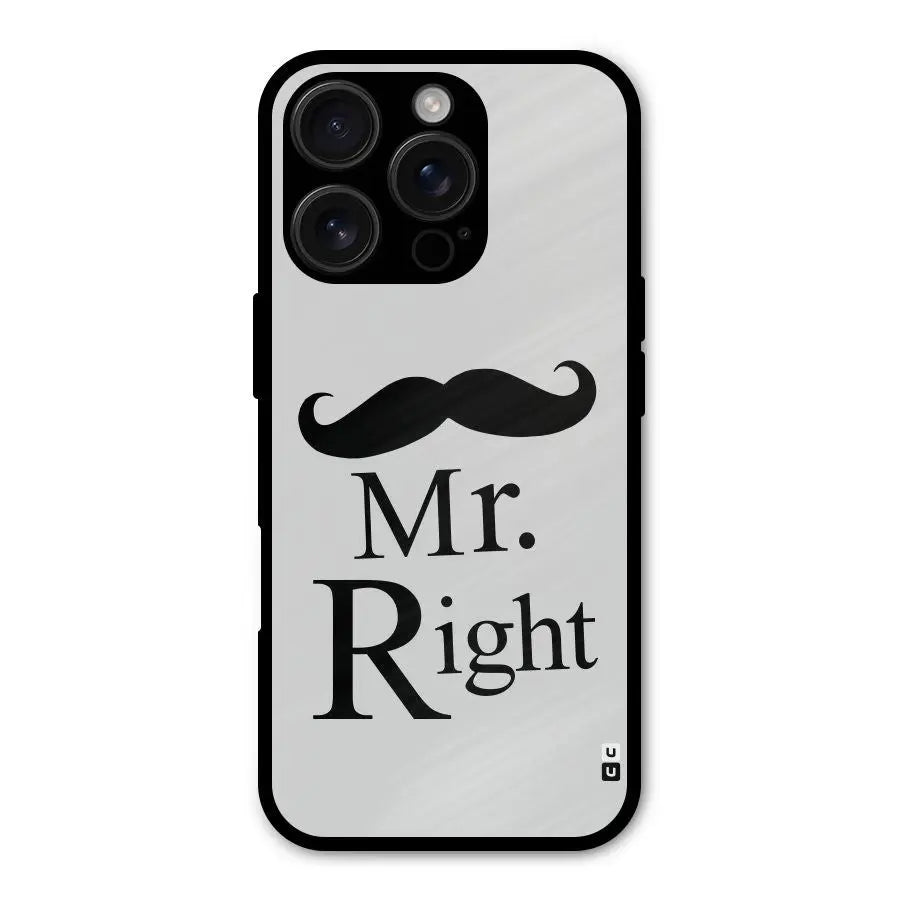 Mr. Right. Shockproof Hybrid Protection (Metal + TPU) Back Case Cover CoversCart