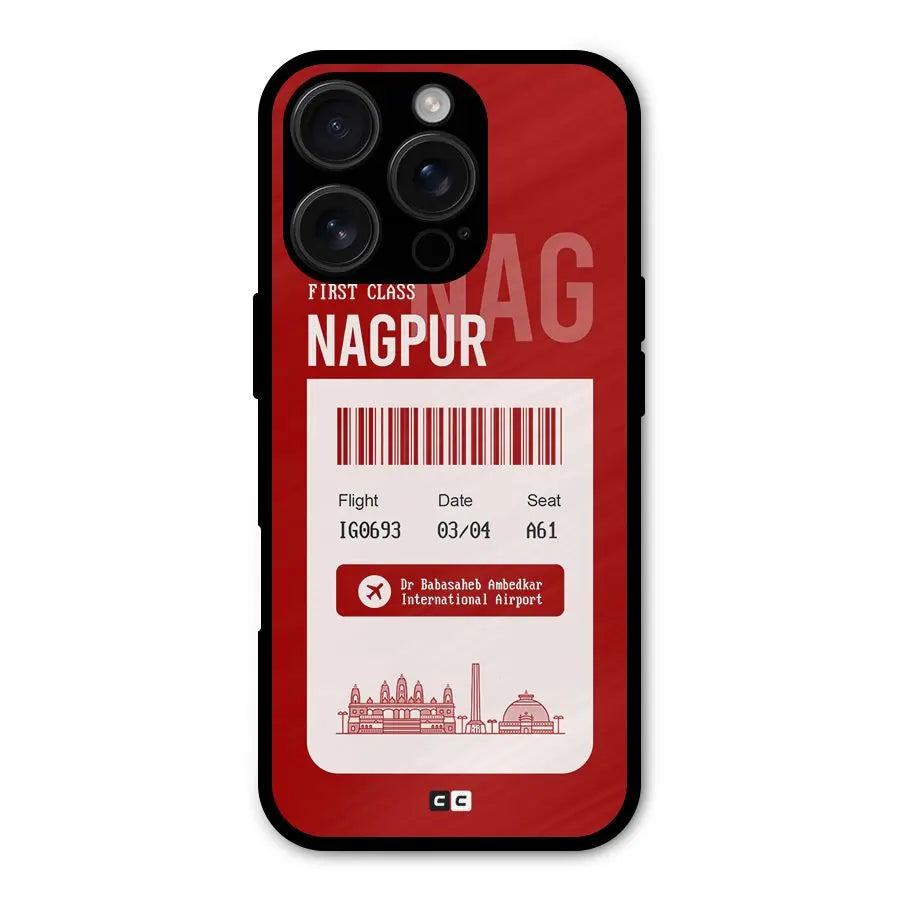 Nagpur Boarding Pass Shockproof Hybrid Protection (Metal + TPU) Back Case Cover CoversCart