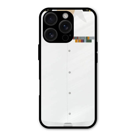 Navy Uniform Shockproof Hybrid Protection (Metal + TPU) Back Case Cover CoversCart