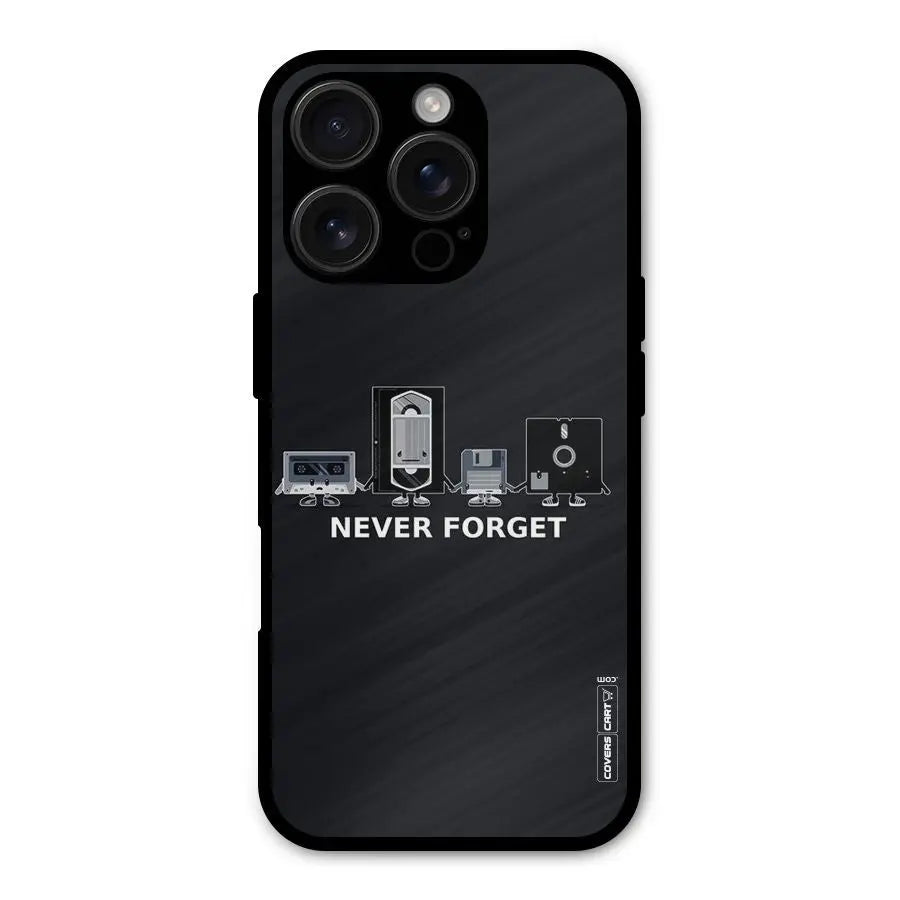 Never Forget Shockproof Hybrid Protection (Metal + TPU) Back Case Cover CoversCart