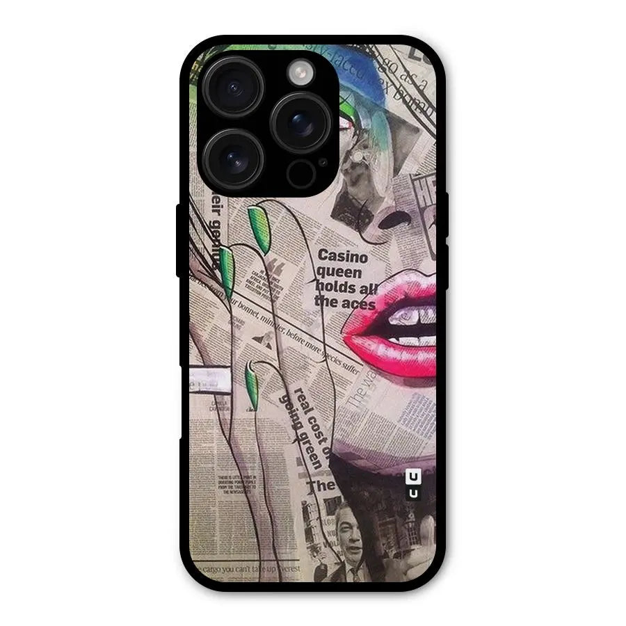 Newspaper Girl Art Shockproof Hybrid Protection (Metal + TPU) Back Case Cover CoversCart