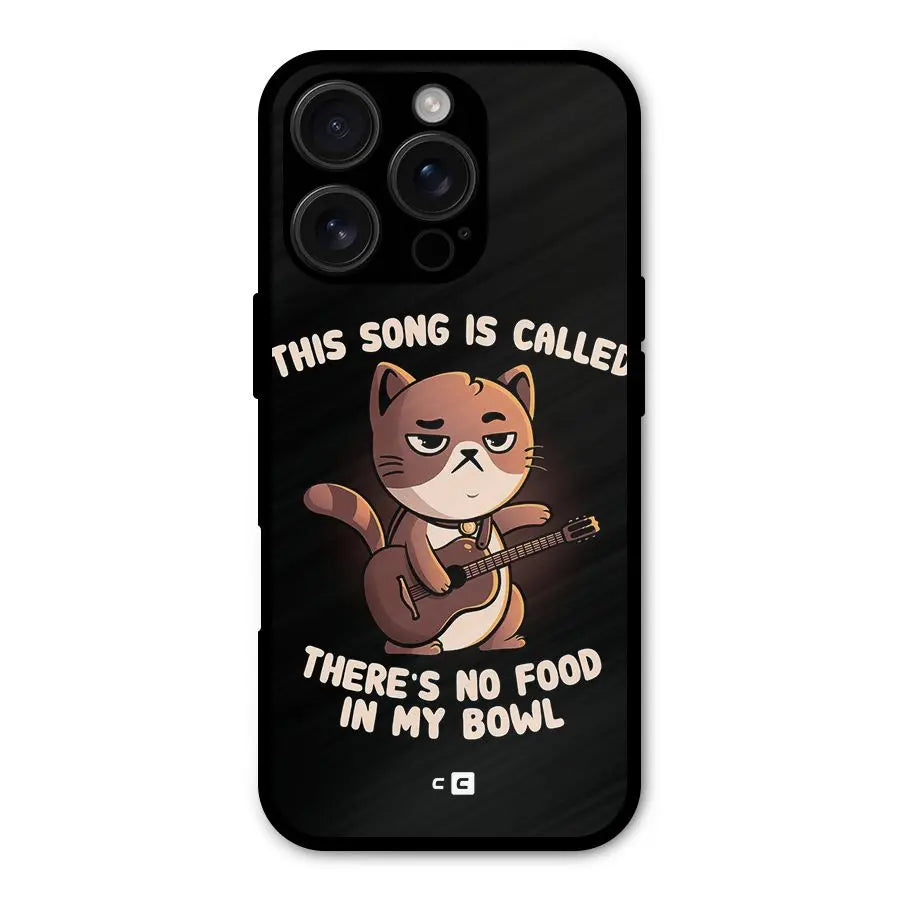No Food in My Bowl Cat Shockproof Hybrid Protection (Metal + TPU) Back Case Cover CoversCart