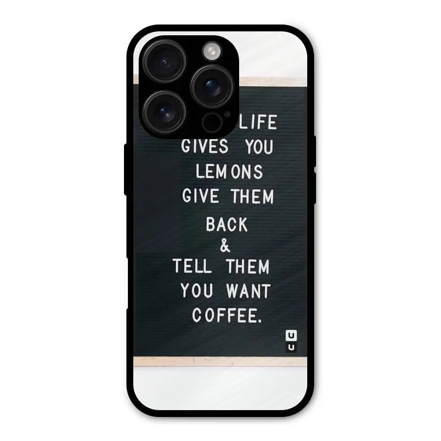 No Lemon Only Coffee Shockproof Hybrid Protection (Metal + TPU) Back Case Cover CoversCart