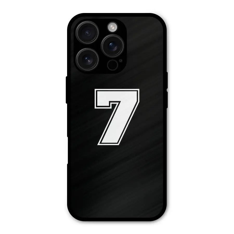 Number 7 Shockproof Hybrid Protection (Metal + TPU) Back Case Cover CoversCart