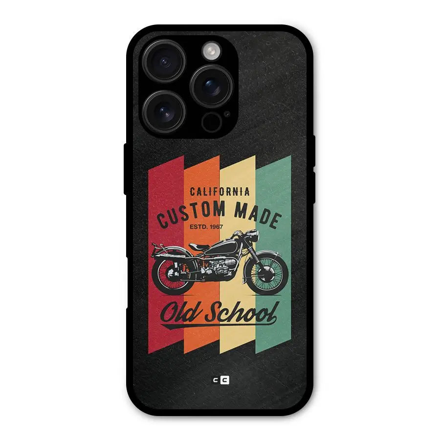 Old School Bike Shockproof Hybrid Protection (Metal + TPU) Back Case Cover CoversCart