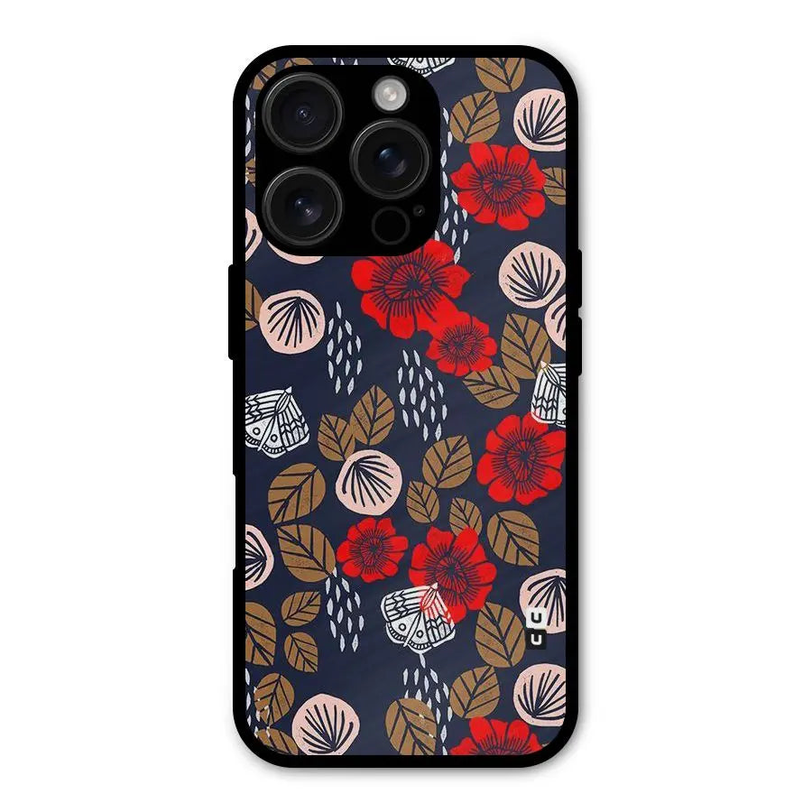 Orange Flora Shockproof Hybrid Protection (Metal + TPU) Back Case Cover CoversCart