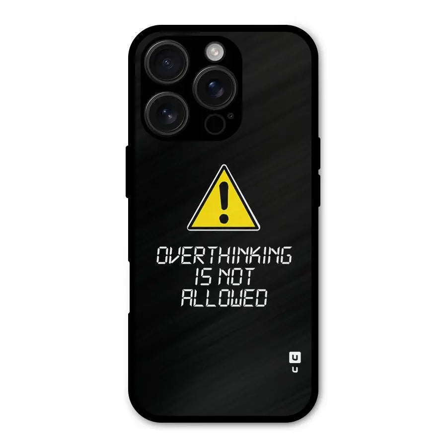 Over Thinking Shockproof Hybrid Protection (Metal + TPU) Back Case Cover CoversCart
