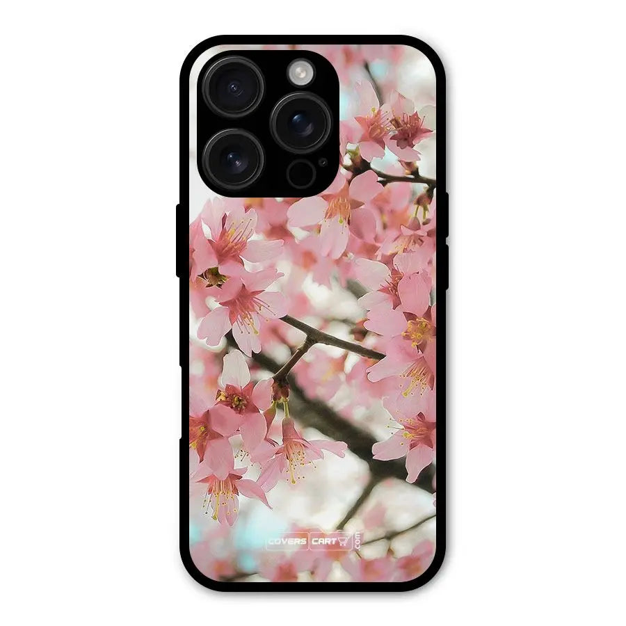 Peach Floral Shockproof Hybrid Protection (Metal + TPU) Back Case Cover CoversCart