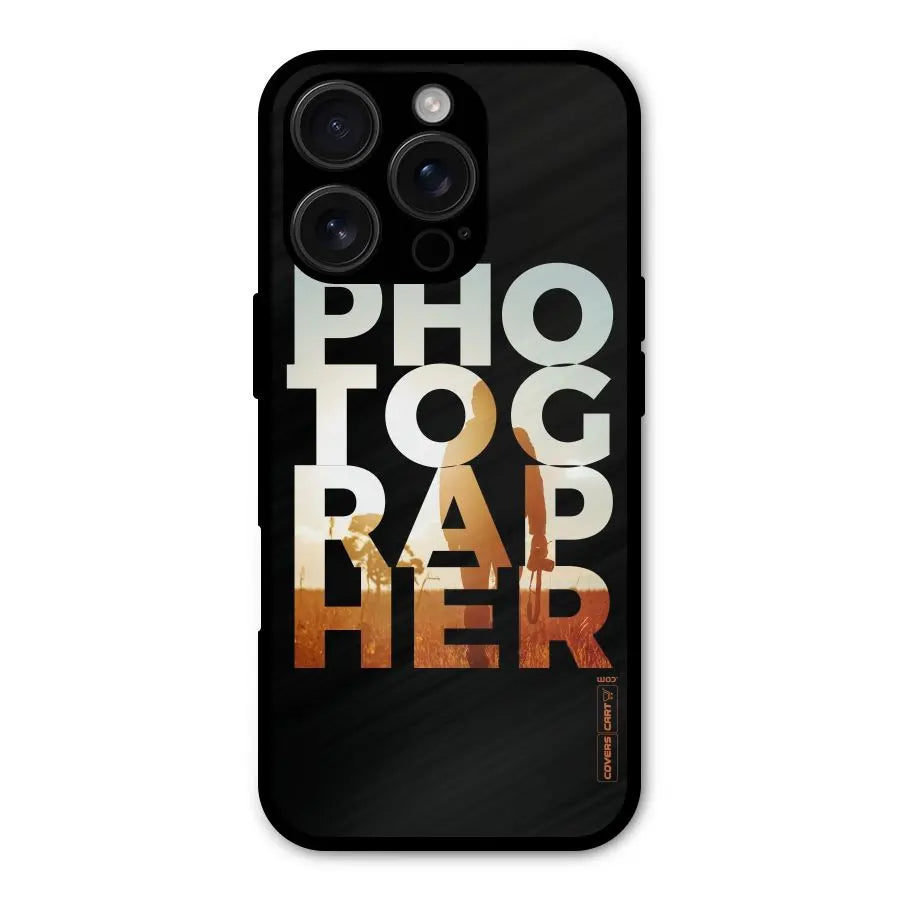 Photographer Typography Shockproof Hybrid Protection (Metal + TPU) Back Case Cover CoversCart