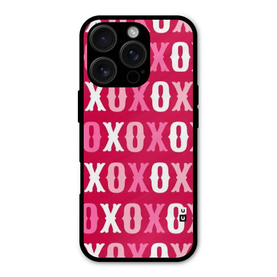 Pink White Xoxo Shockproof Hybrid Protection (Metal + TPU) Back Case Cover CoversCart