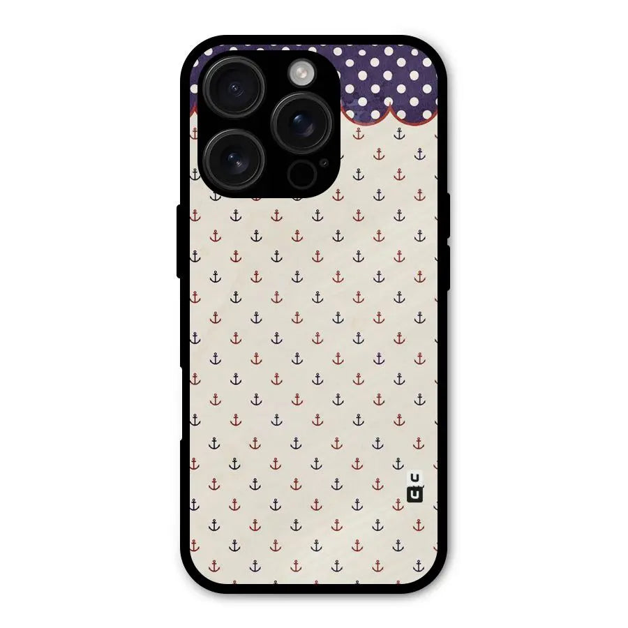 Polka Anchor Shockproof Hybrid Protection (Metal + TPU) Back Case Cover CoversCart