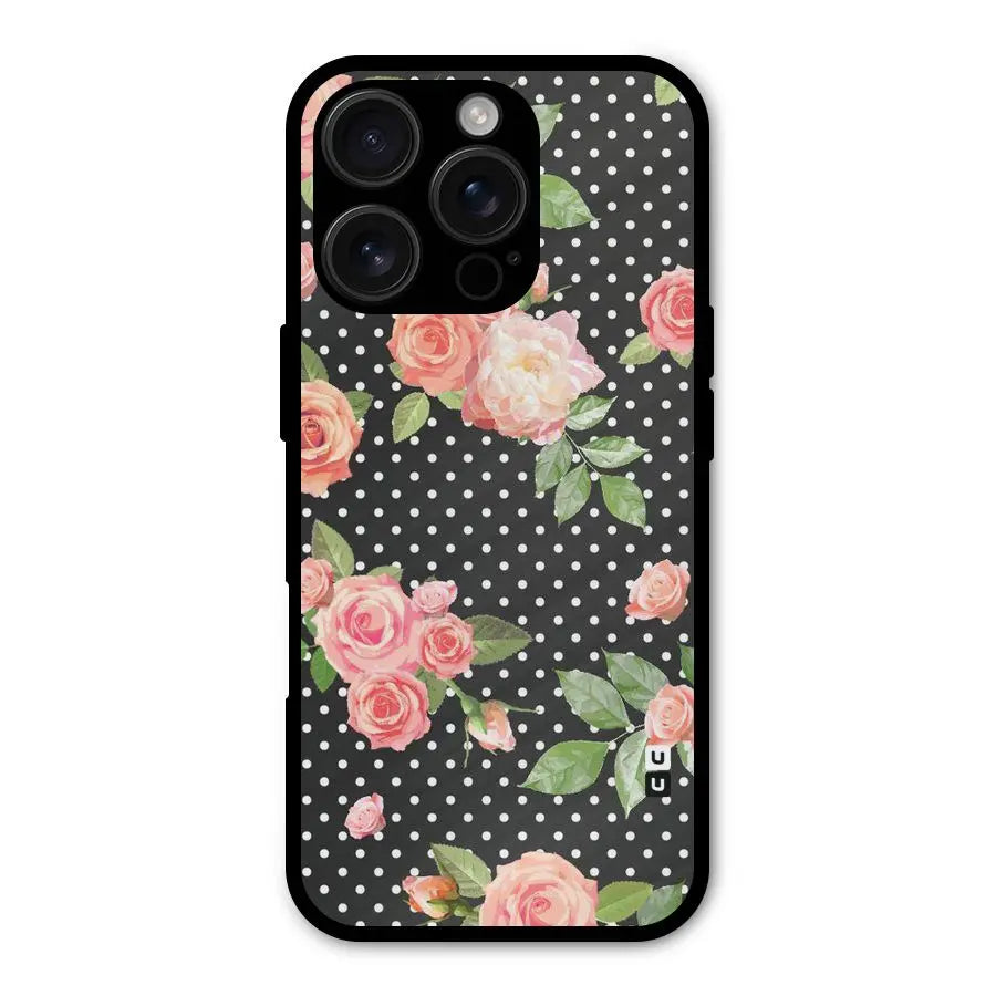 Polka Peach Shockproof Hybrid Protection (Metal + TPU) Back Case Cover CoversCart