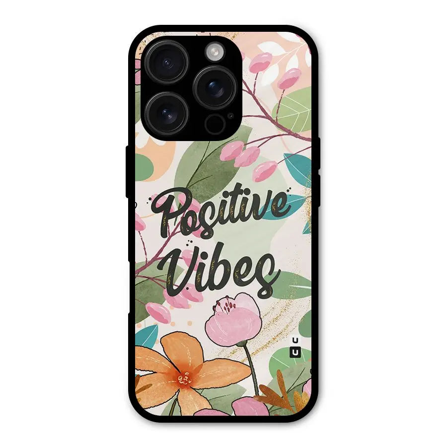 Positive Vibes Shockproof Hybrid Protection (Metal + TPU) Back Case Cover CoversCart