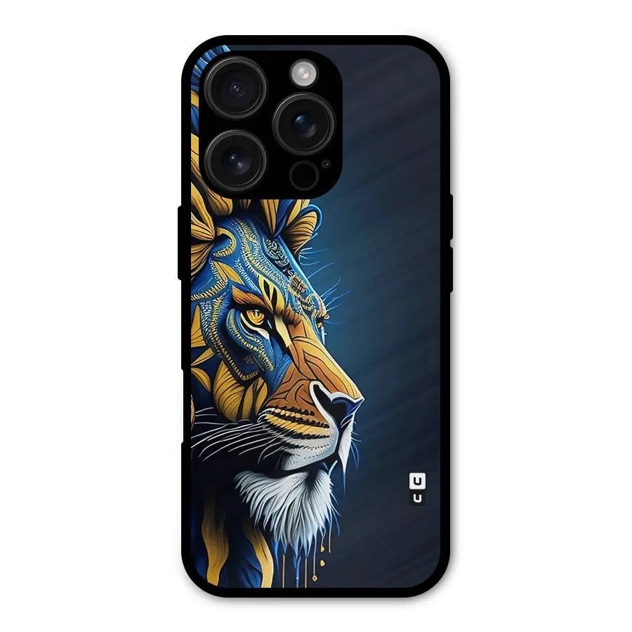 Premium Lion Abstract Side Art Shockproof Hybrid Protection (Metal + TPU) Back Case Cover CoversCart