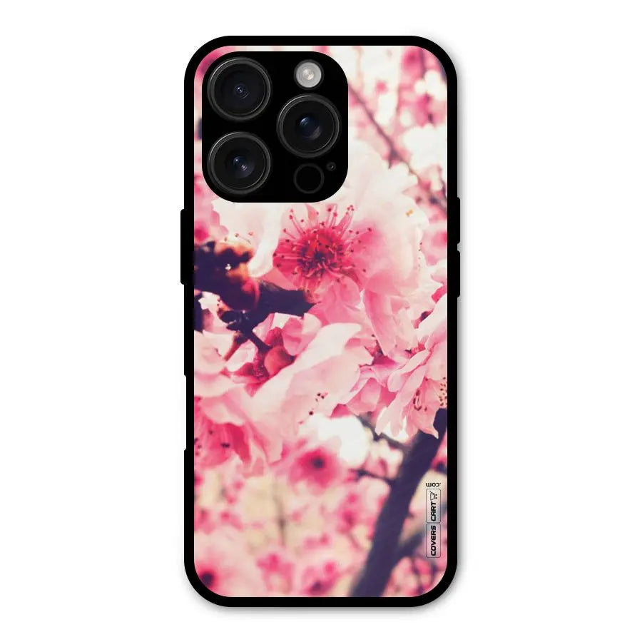 Pretty Pink Flowers Shockproof Hybrid Protection (Metal + TPU) Back Case Cover CoversCart