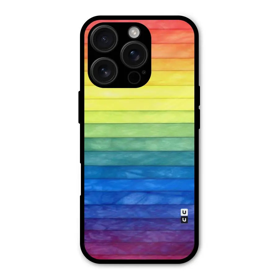 Rainbow Colors Stripes Shockproof Hybrid Protection (Metal + TPU) Back Case Cover CoversCart