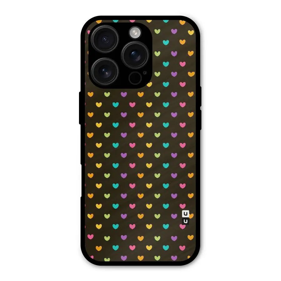 Rainbow Hearts Shockproof Hybrid Protection (Metal + TPU) Back Case Cover CoversCart