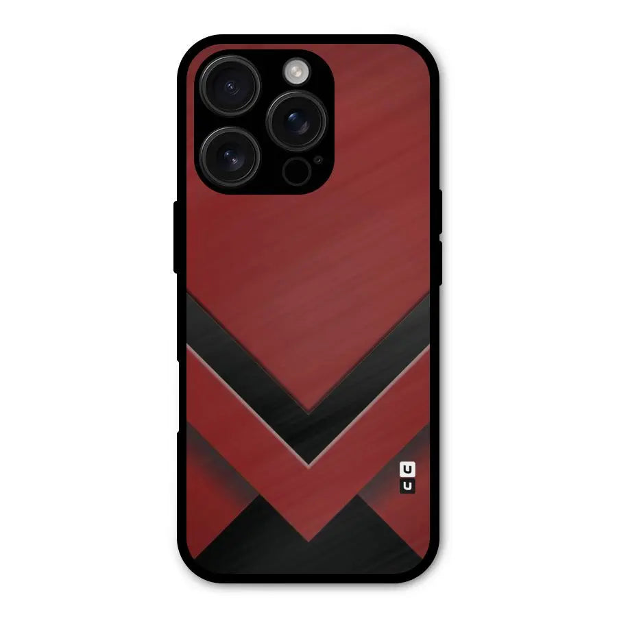 Red Black Fold Shockproof Hybrid Protection (Metal + TPU) Back Case Cover CoversCart