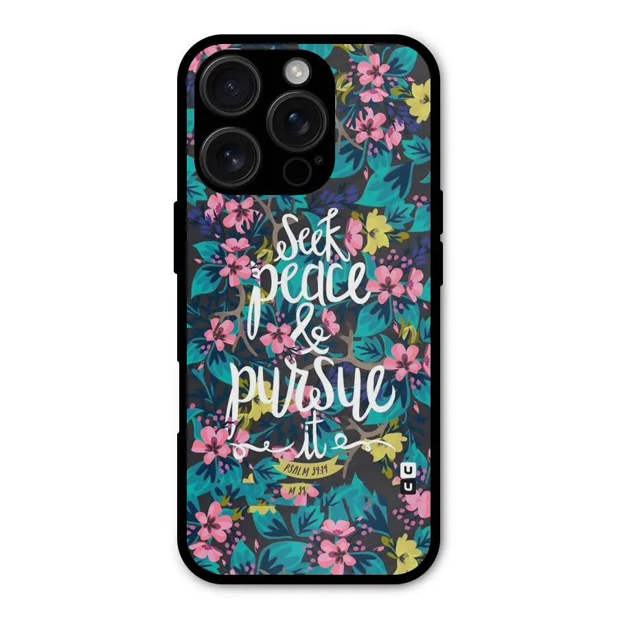 Seek Peace Shockproof Hybrid Protection (Metal + TPU) Back Case Cover CoversCart