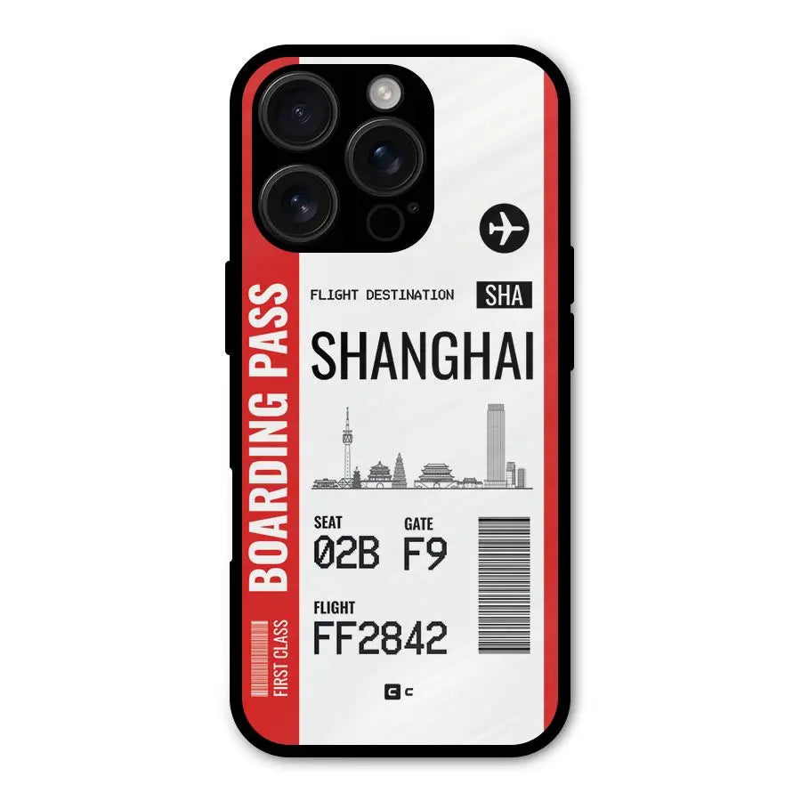 Shanghai Boarding Pass Shockproof Hybrid Protection (Metal + TPU) Back Case Cover CoversCart