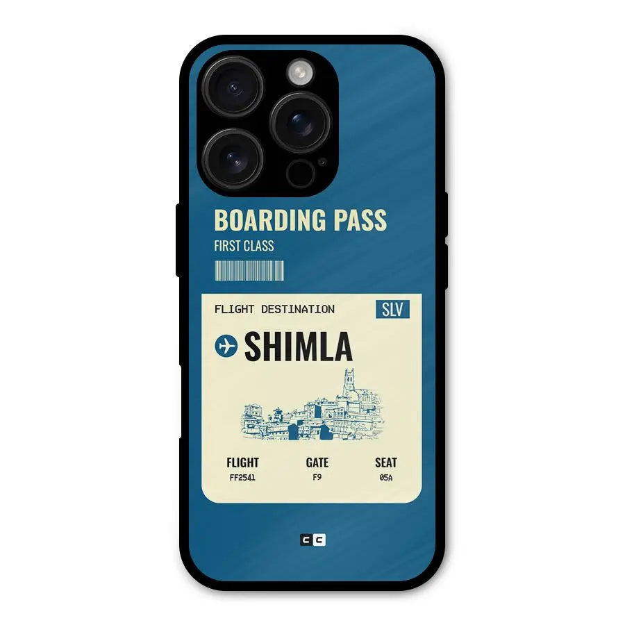Shimla Boarding Pass Shockproof Hybrid Protection (Metal + TPU) Back Case Cover CoversCart