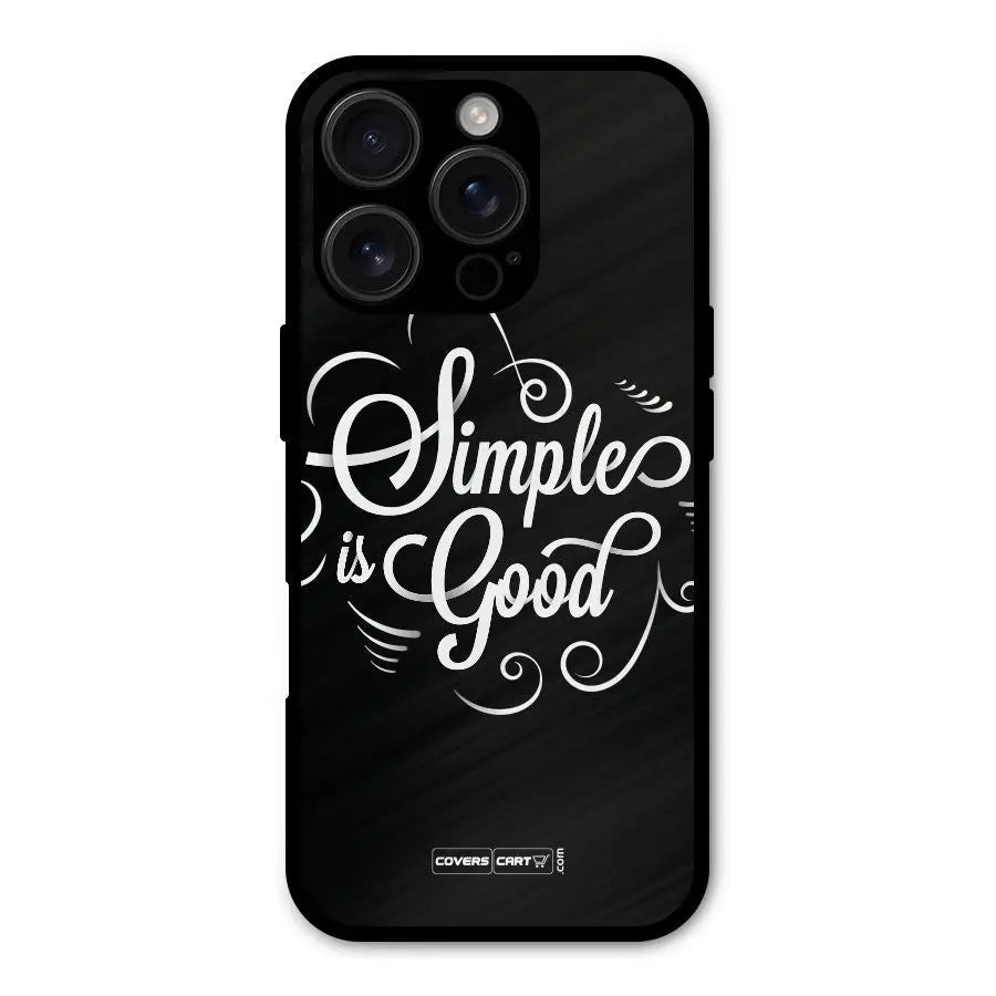 Simple is Good Shockproof Hybrid Protection (Metal + TPU) Back Case Cover CoversCart