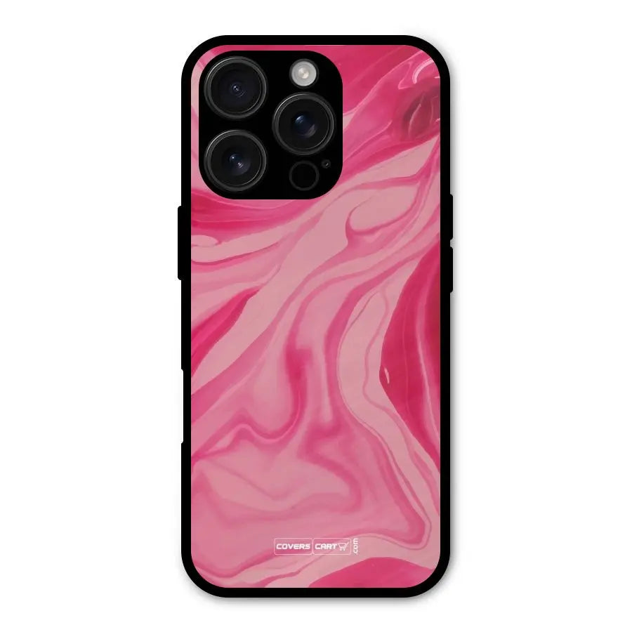 Sizzling Pink Marble Texture Shockproof Hybrid Protection (Metal + TPU) Back Case Cover CoversCart