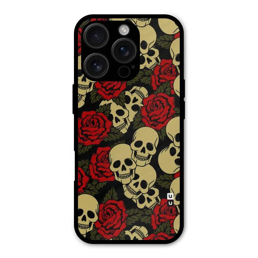 Skulled Roses Shockproof Hybrid Protection (Metal + TPU) Back Case Cover CoversCart