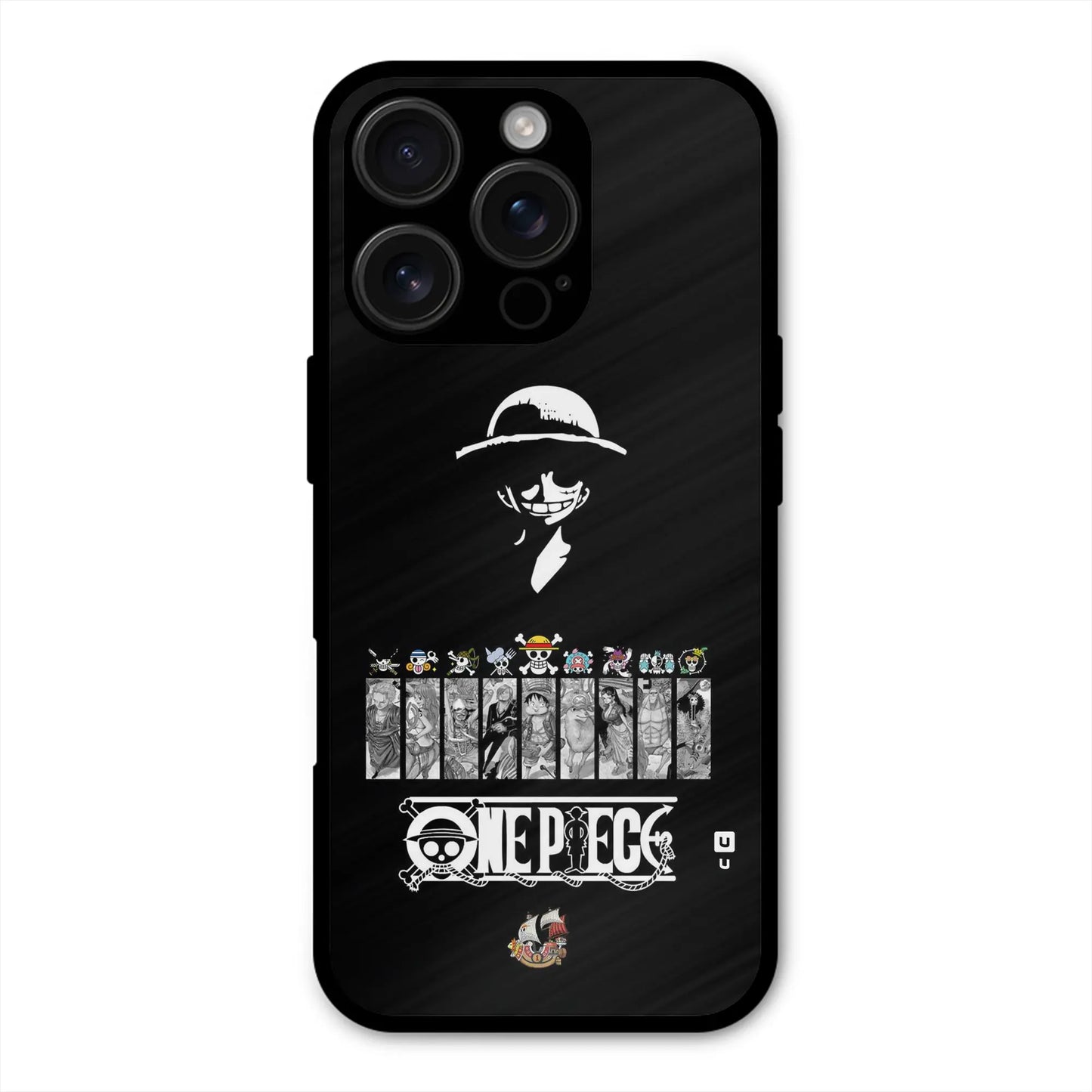 Straw Hat Pirates Shades Shockproof Hybrid Protection (Metal + TPU) Back Case Cover