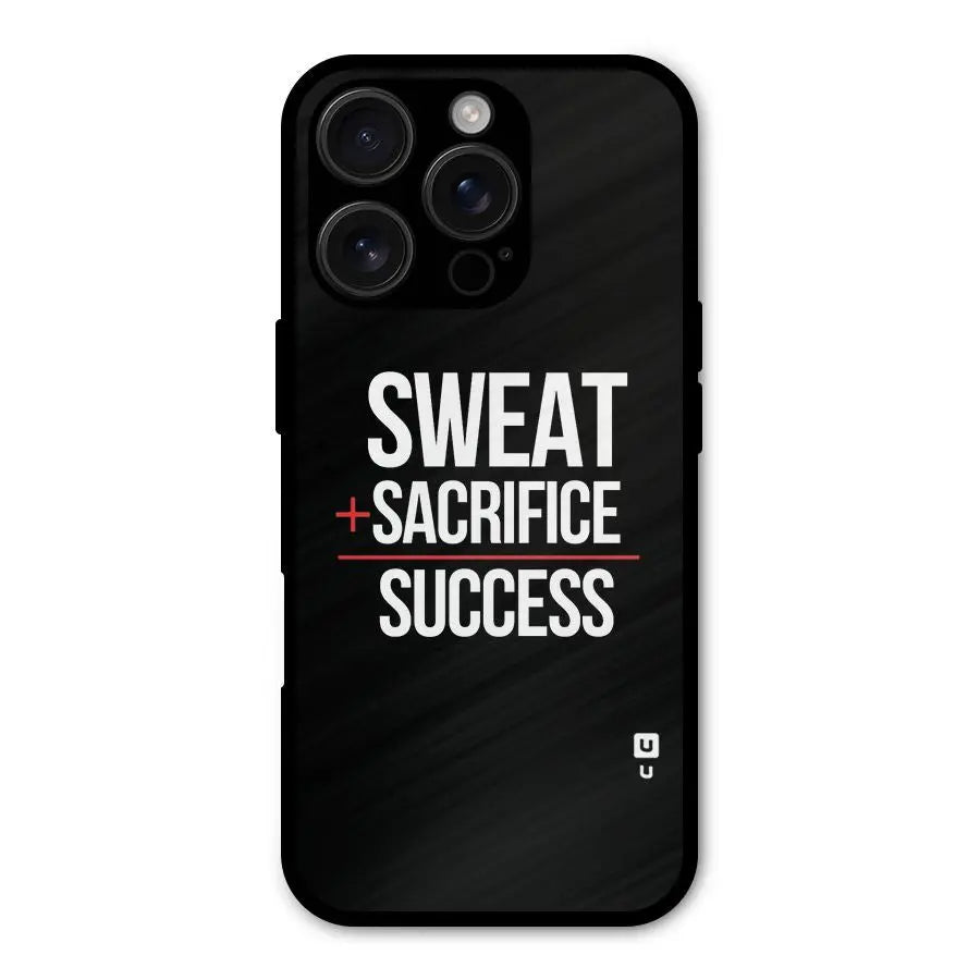 Sweat Sacrifice Success Shockproof Hybrid Protection (Metal + TPU) Back Case Cover CoversCart