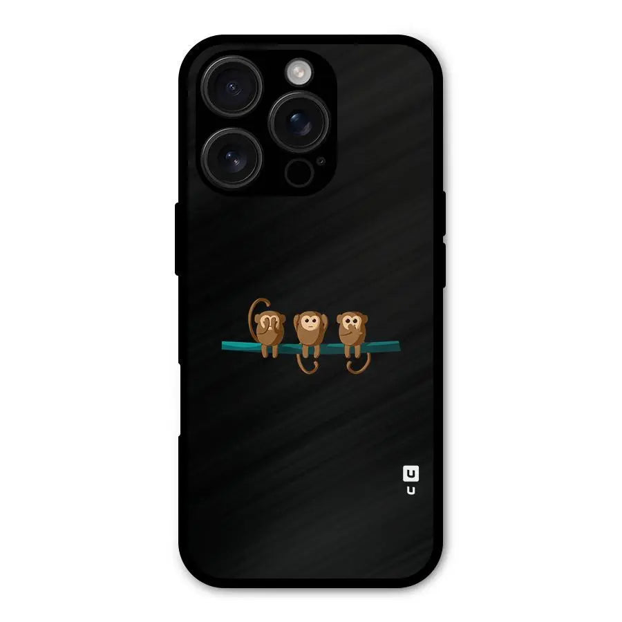 Three Cute Monkeys Shockproof Hybrid Protection (Metal + TPU) Back Case Cover CoversCart