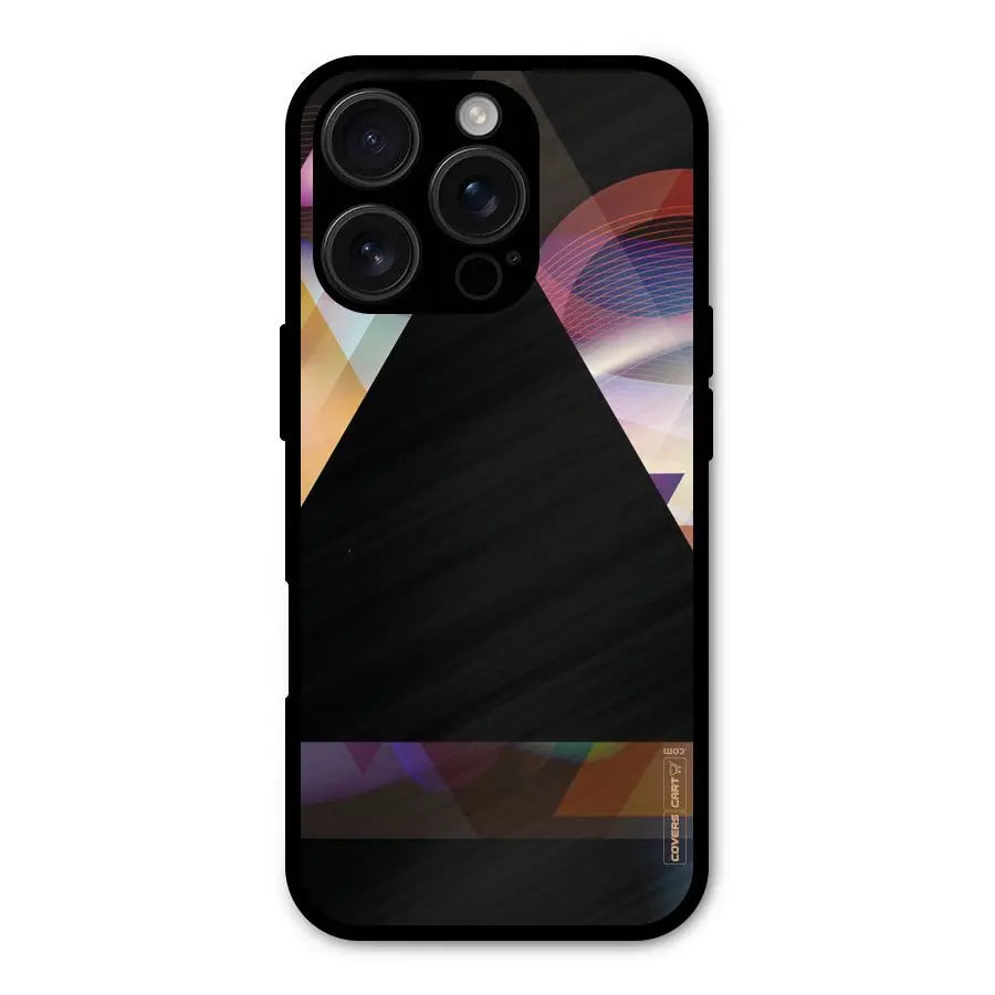 Triangle Black Abstract Shockproof Hybrid Protection (Metal + TPU) Back Case Cover CoversCart